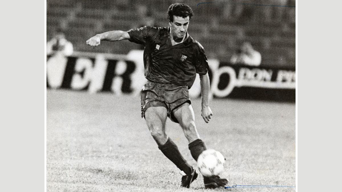 Julio Alberto fue azulgrana nueve temporadas, entre 1982 y 1991
