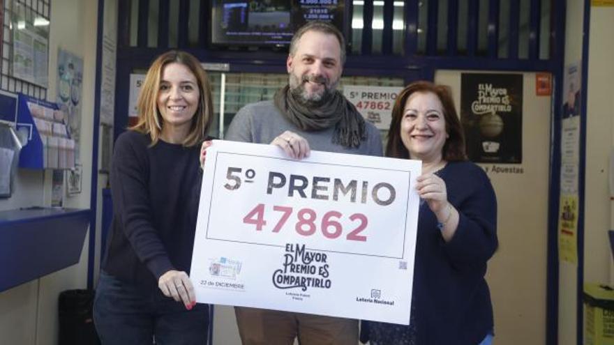 Lotería de Navidad 2018: Un quinto premio deja 5,4 millones entre Foios y València