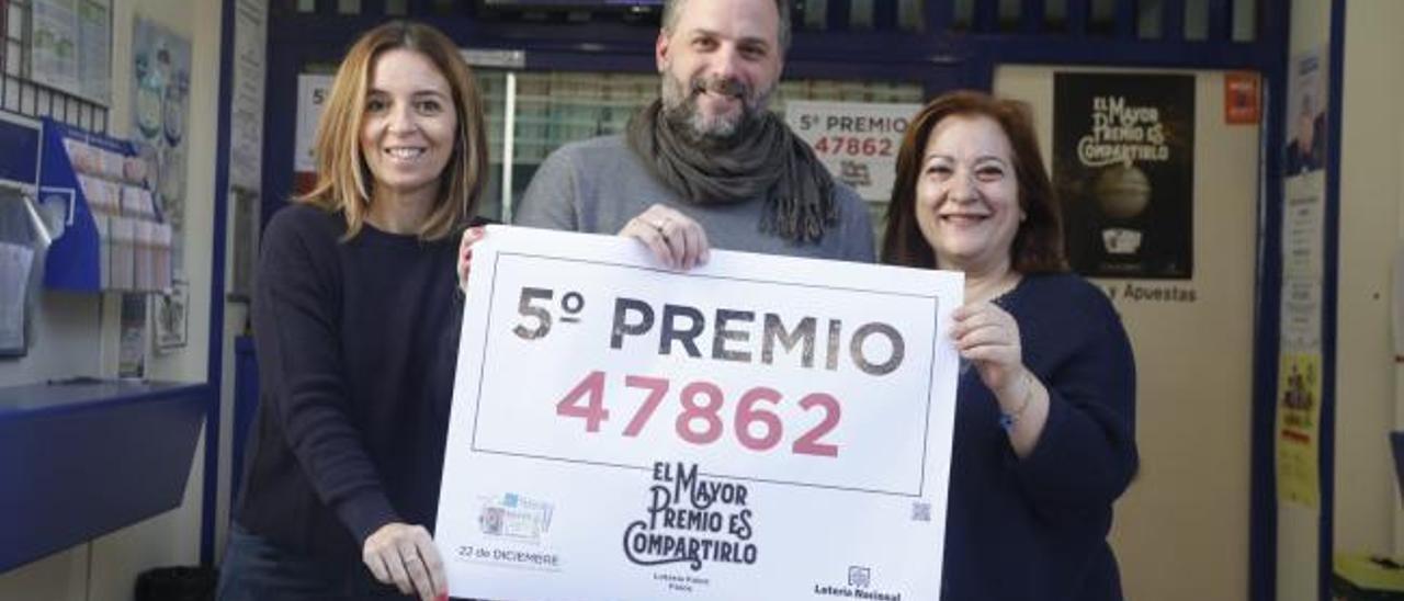 Lotería de Navidad 2018: Un quinto premio deja 5,4 millones entre Foios y València