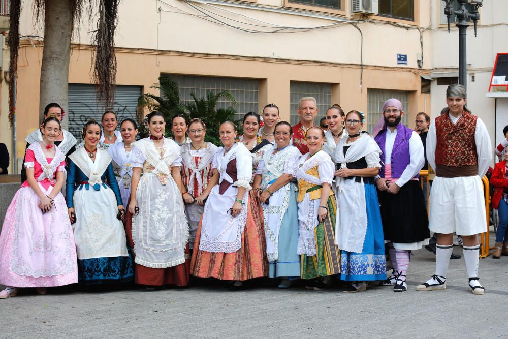 Homenaje a la Senyera de las fallas del Marítimo