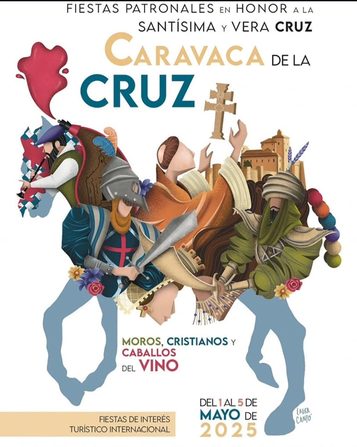 Cartel anunciador de las fiestas de Caravaca 2025.