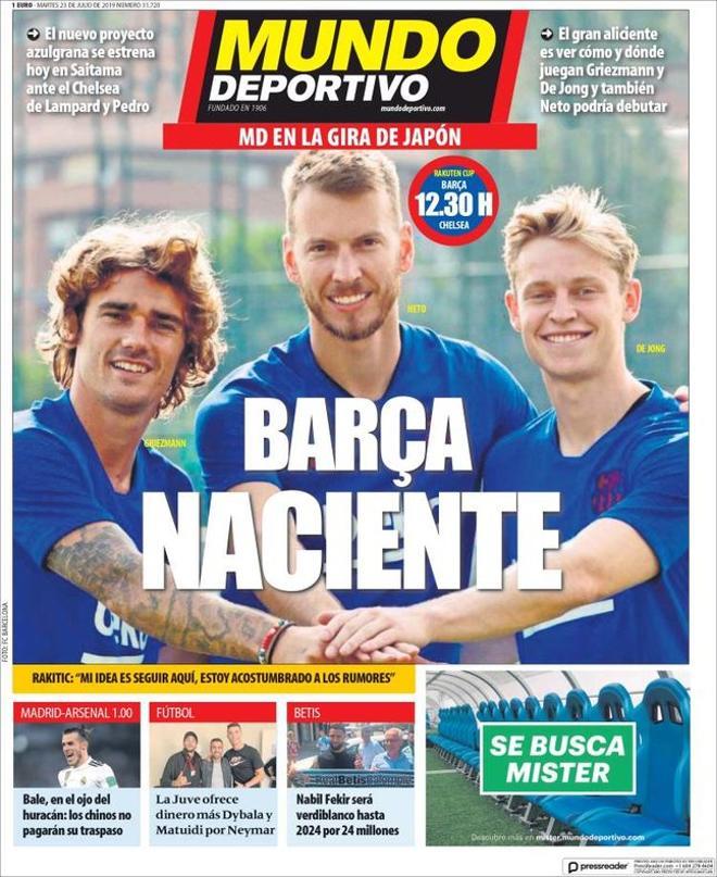 Portada de MUNDO DEPORTIVO del 23 de julio