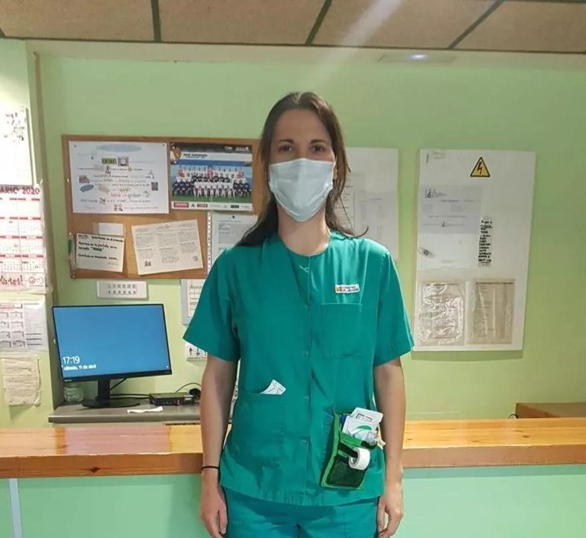 Alicia Navarro, enfermera de la residencia de Broja.