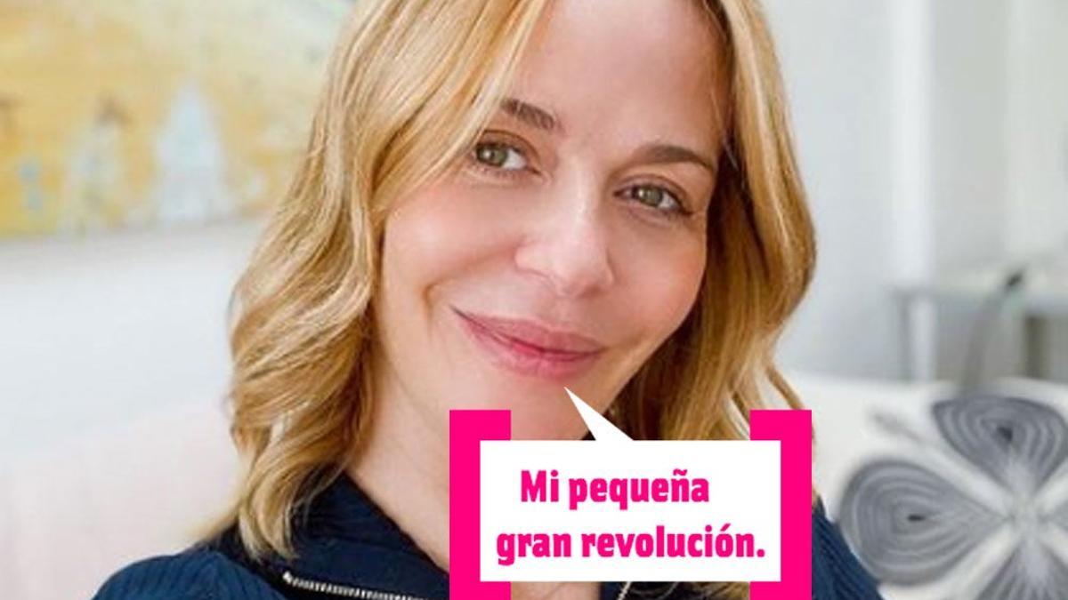 María Adánez presenta a su hijo