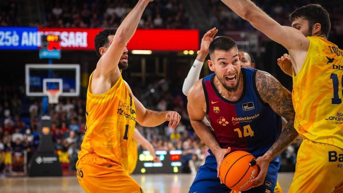 El Barcelona se presentará a la disputa tras arrollar al Gran Canaria (104-90)
