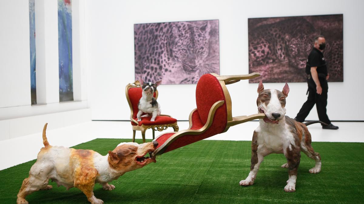 Una de las obras que se han mostrado en la exposición 'Animalario'.