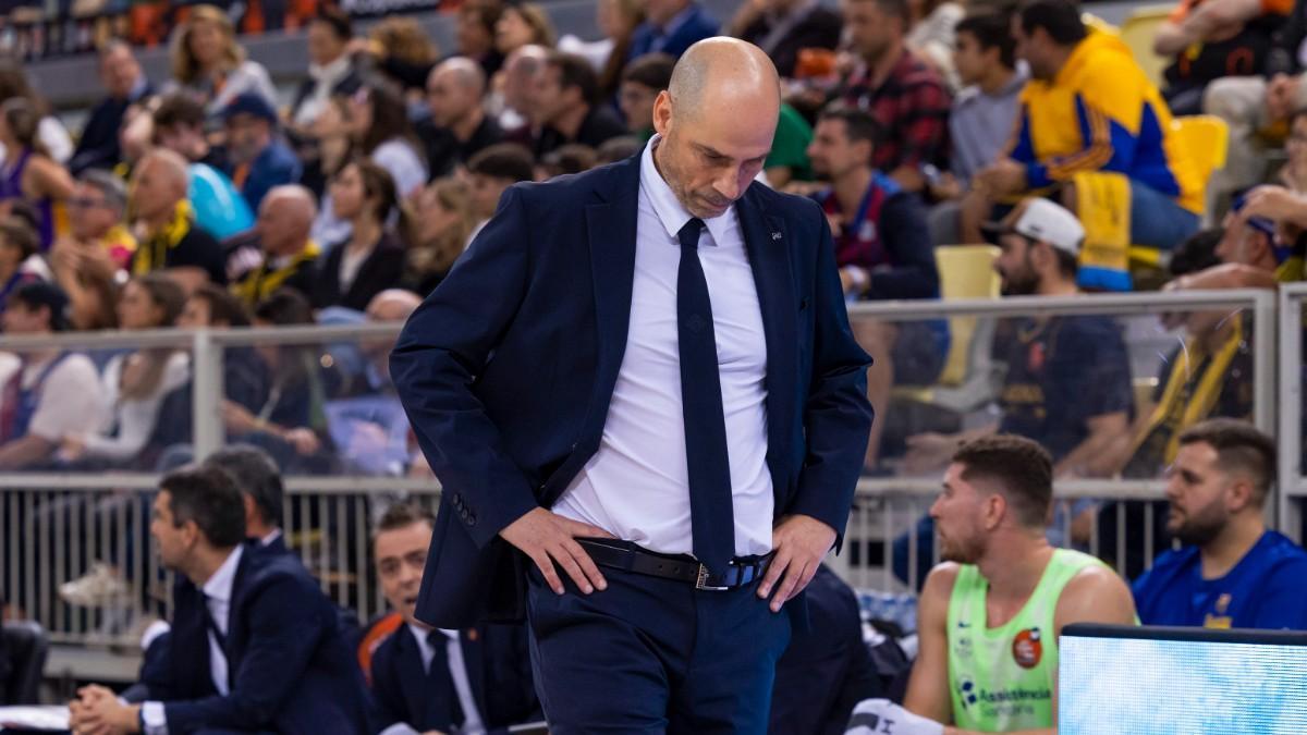 Joan Peñarroya, durante el partido de cuartos de final de la Copa del Rey ante Laguna Tenerife