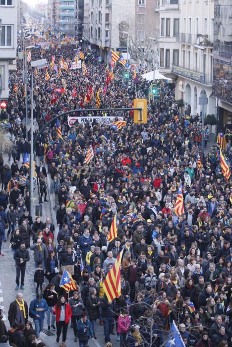 Manifestació a Girona del 21 de febrer.