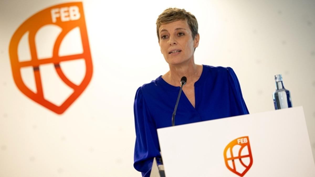 Elisa Aguilar, presidenta de la Federación Española de Baloncesto.