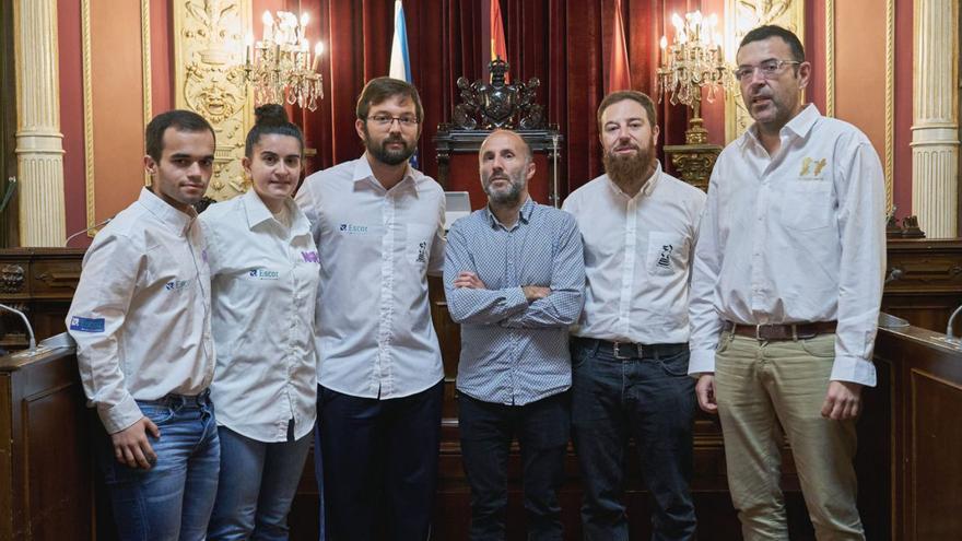 El alcalde recibe al Xadrez Ourense