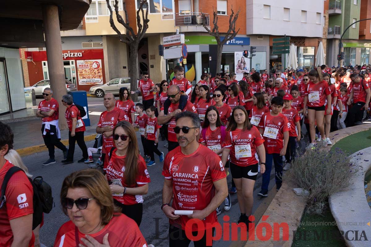 Marcha de la ONG Delwende en Caravaca