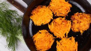 ’Latkes’ de zanahoria.