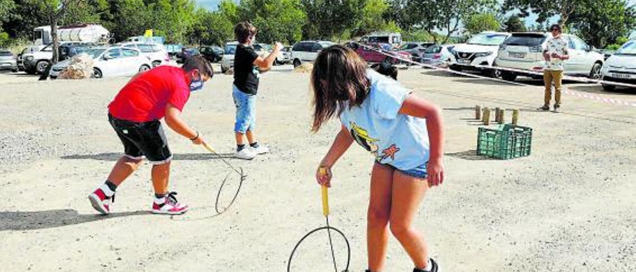 Durante la jornada se celebraron juegos tradicionales para niños. |