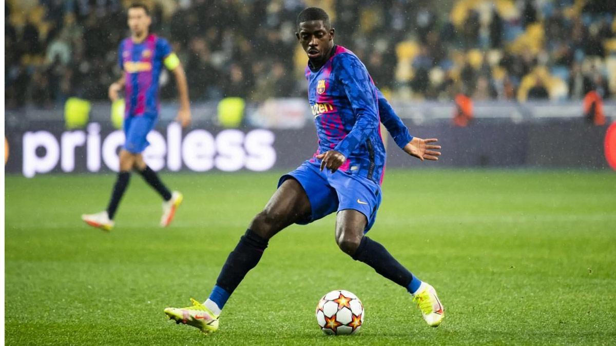 Ousmane Dembélé, en un partido