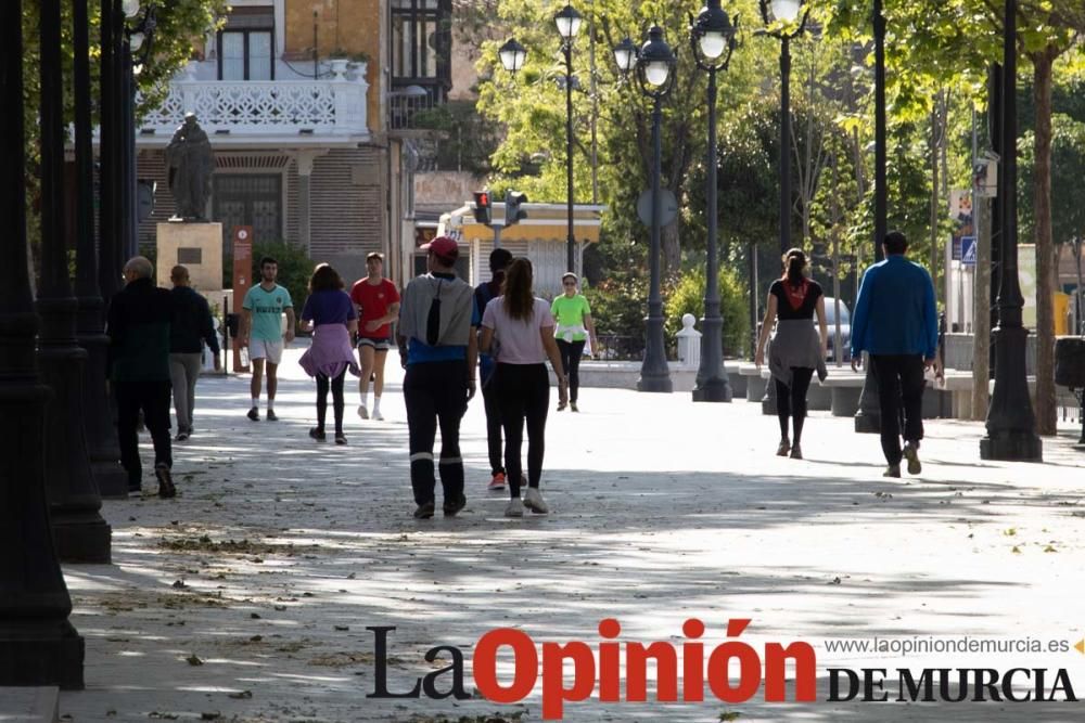 Desescalada en Caravaca: Los 'runners' se ataviaro