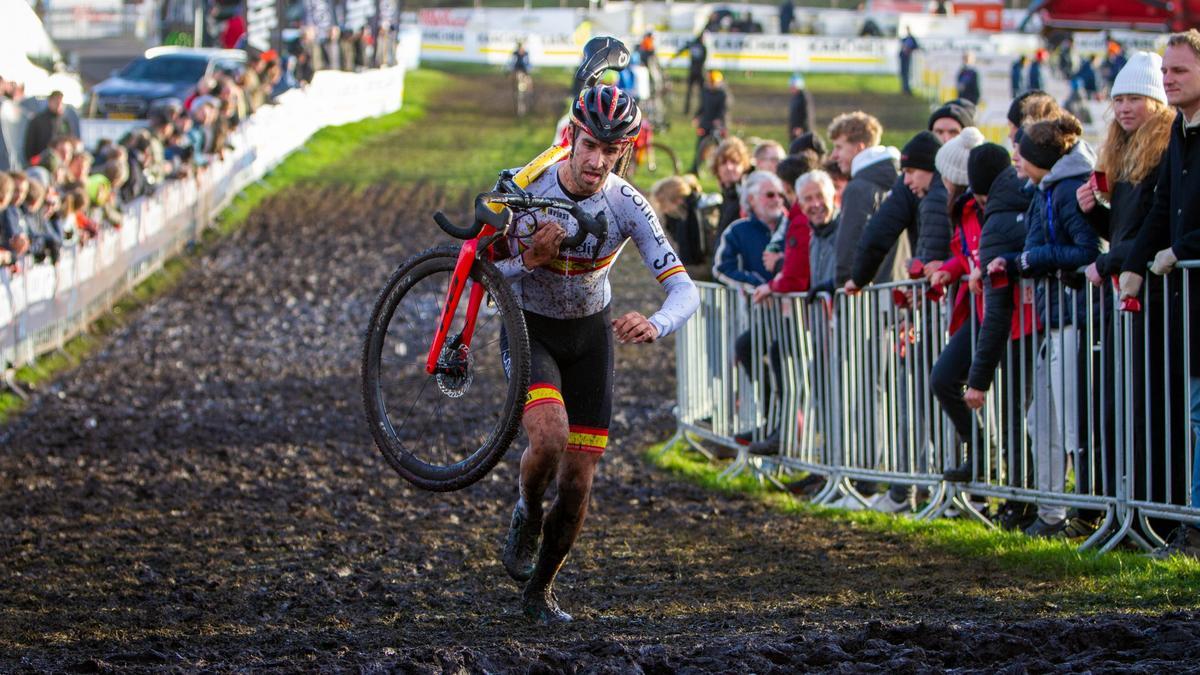 Felipe Orts, en el Campeonato de Europa de Ciclocrós