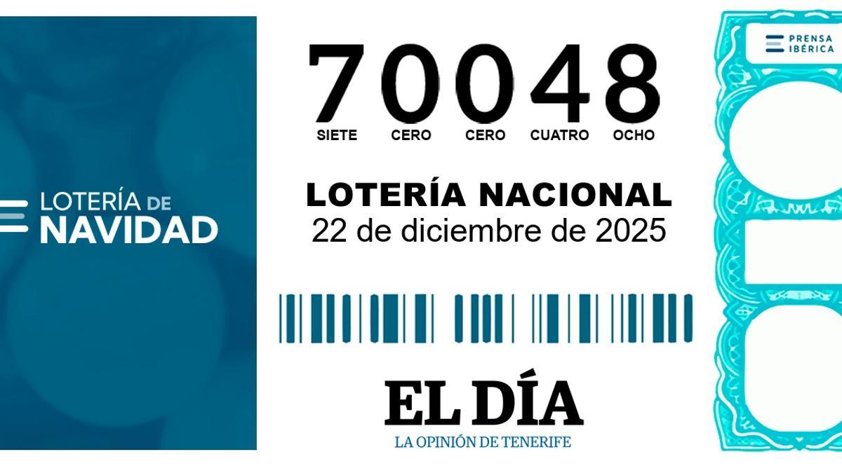 70048, segundo premio de la Lotería de Navidad