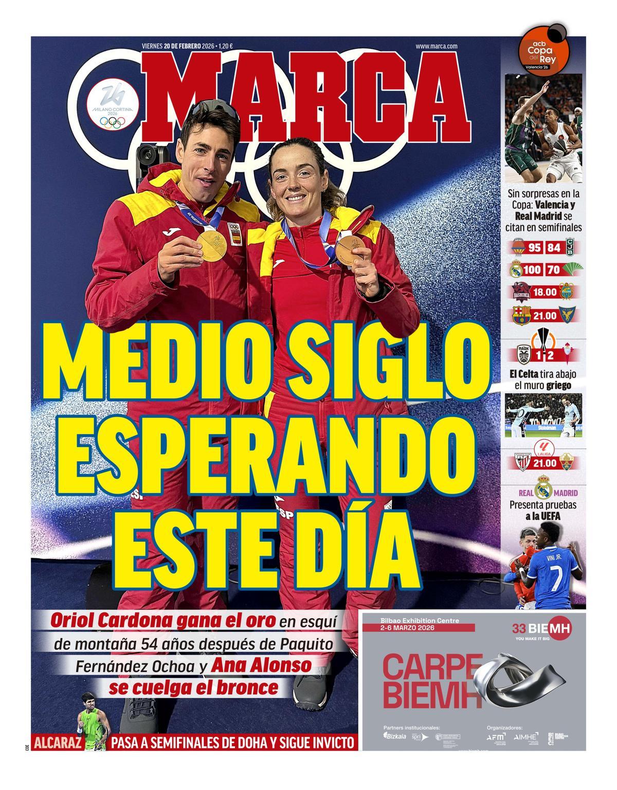 Las portadas de la prensa deportiva de hoy