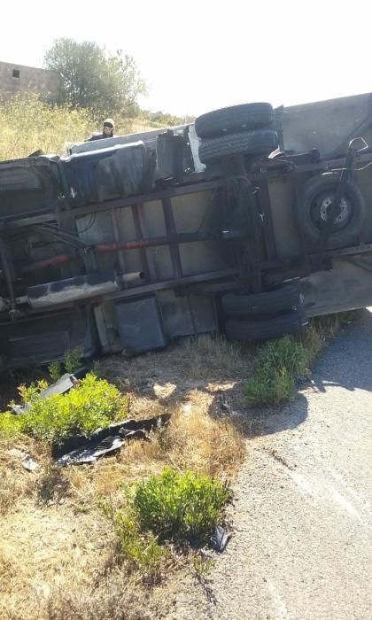 Accidente de tráfico en la carretera Llucmajor-Campos