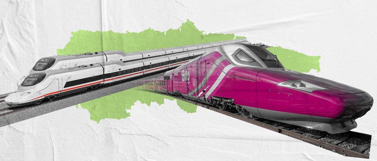 Las exigencias del Principado a Renfe: dos &quot;Avril&quot; y un &quot;low cost&quot; al día.