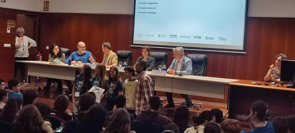 Un momento de la entrega de premios.