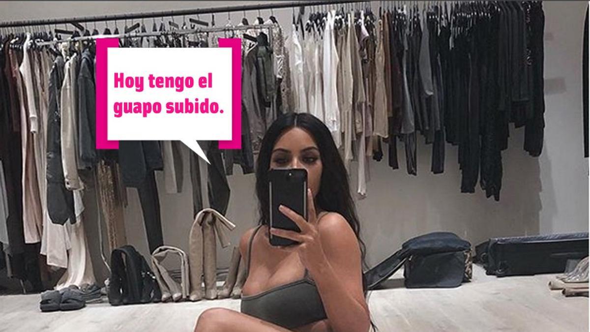 Kim Kardashian se marca un posado sexy en su vestidor antes de elegir modelito