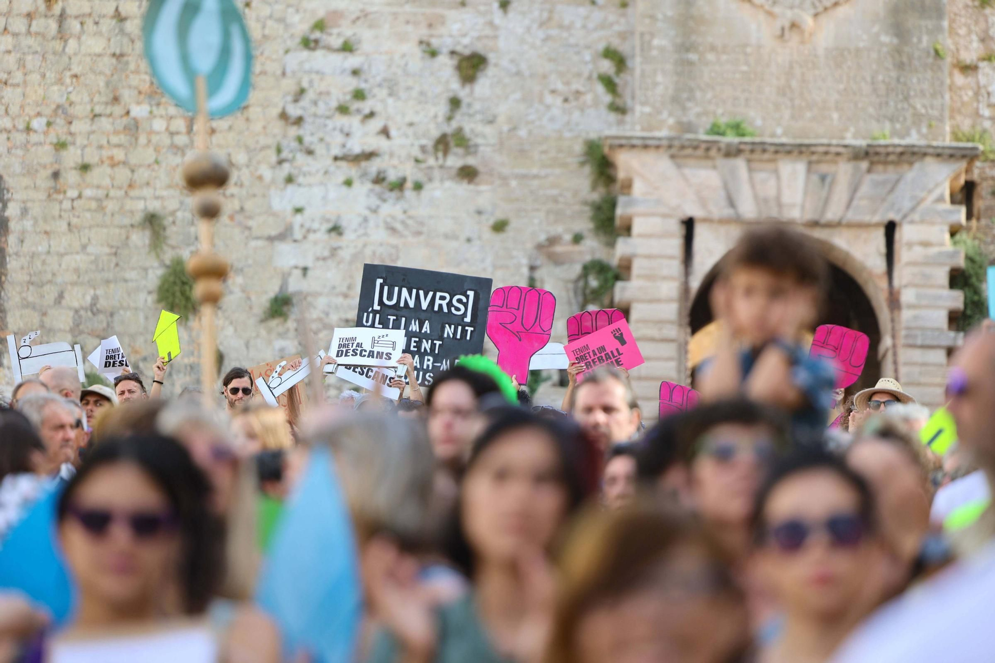 Manifestación contra la masificación turística en Ibiza