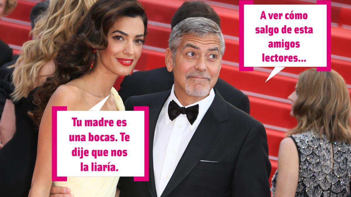 George Clooney y su mujer