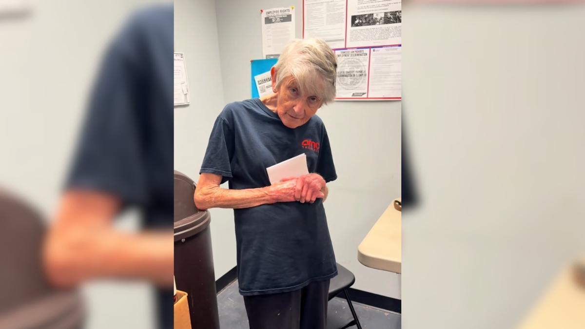 Mary Ellen Eron, la dona que encara treballava amb 85 anys.