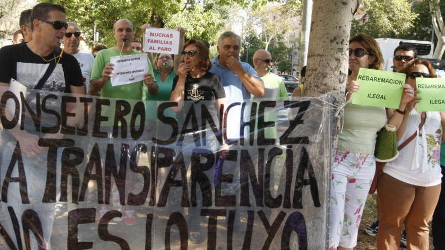 Un momento de la protesta.