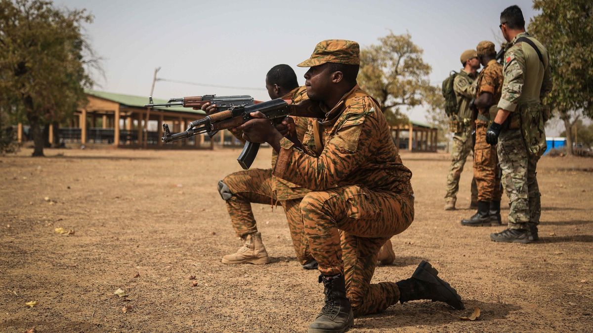 Soldiers of the Burkina Fasso army, in a file image. Soldiers of the Burkina Fasso army, in a file image.