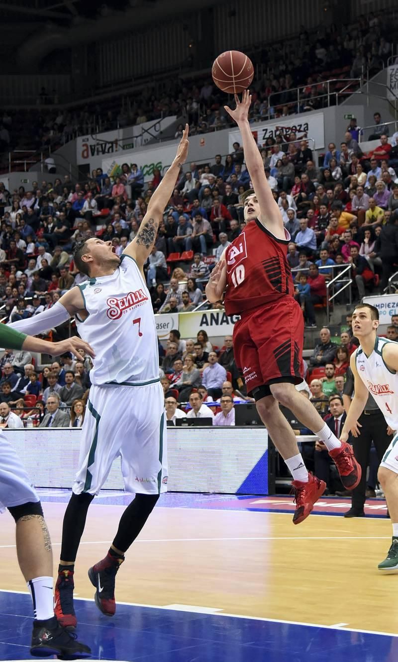 Las mejores imágenes del triunfo del CAI Zaragoza sobre el Sevilla (91-87)