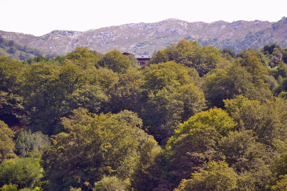 José Manuel Prado enseña el refugio de montaña de Brañagallones