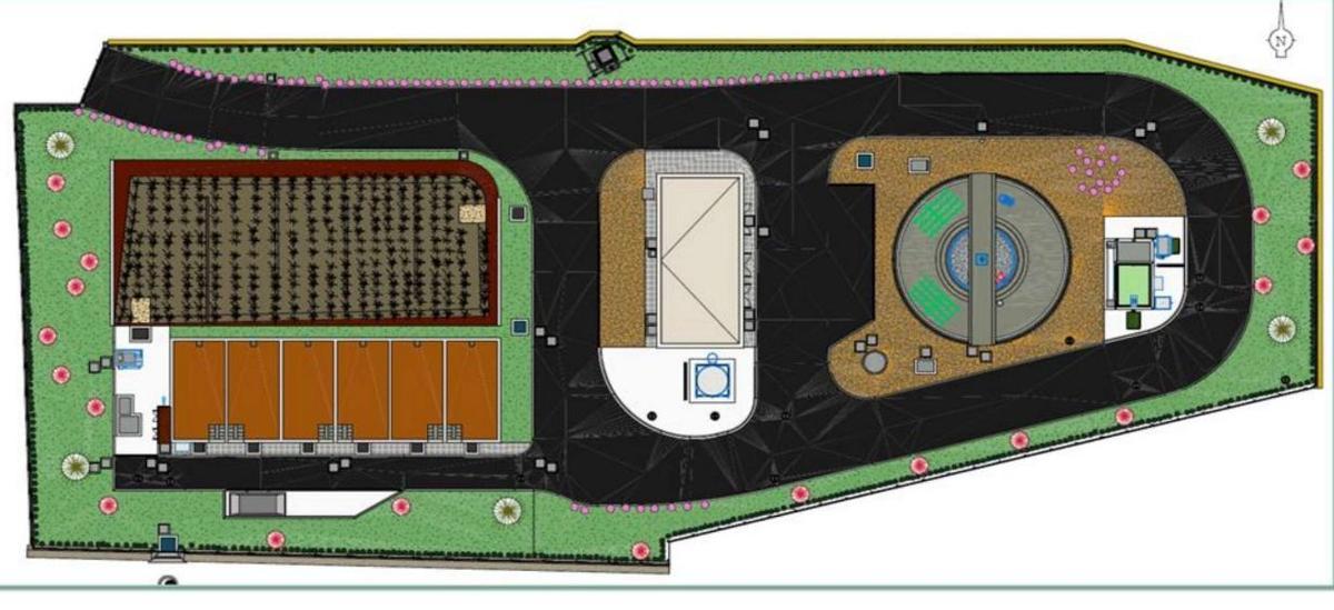 Plano de la futura depuradora de Alcublas.