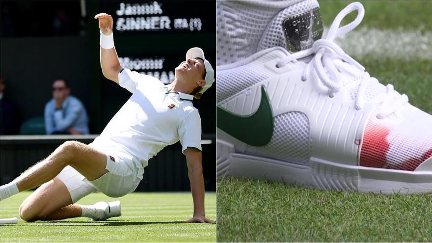 Sinner sufre, sangra y remonta para evitar el desastre en Wimbledon