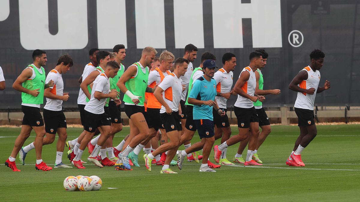 Entrenamiento del Valencia CF hoy