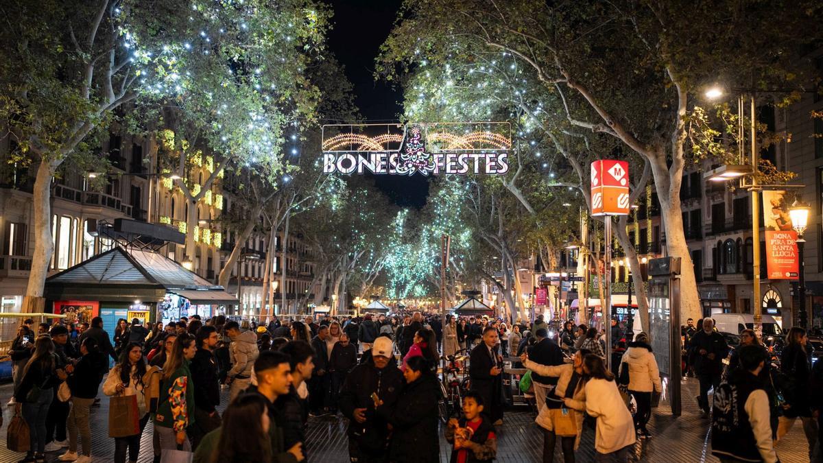Iluminación navideña en Barcelona