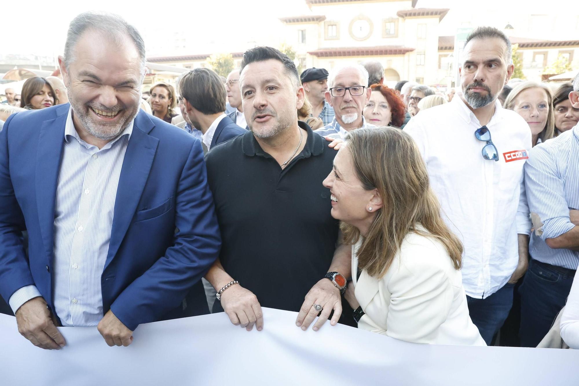 EN IMÁGENES: así fue la gran movilización contra el peaje del Huerna en Asturias