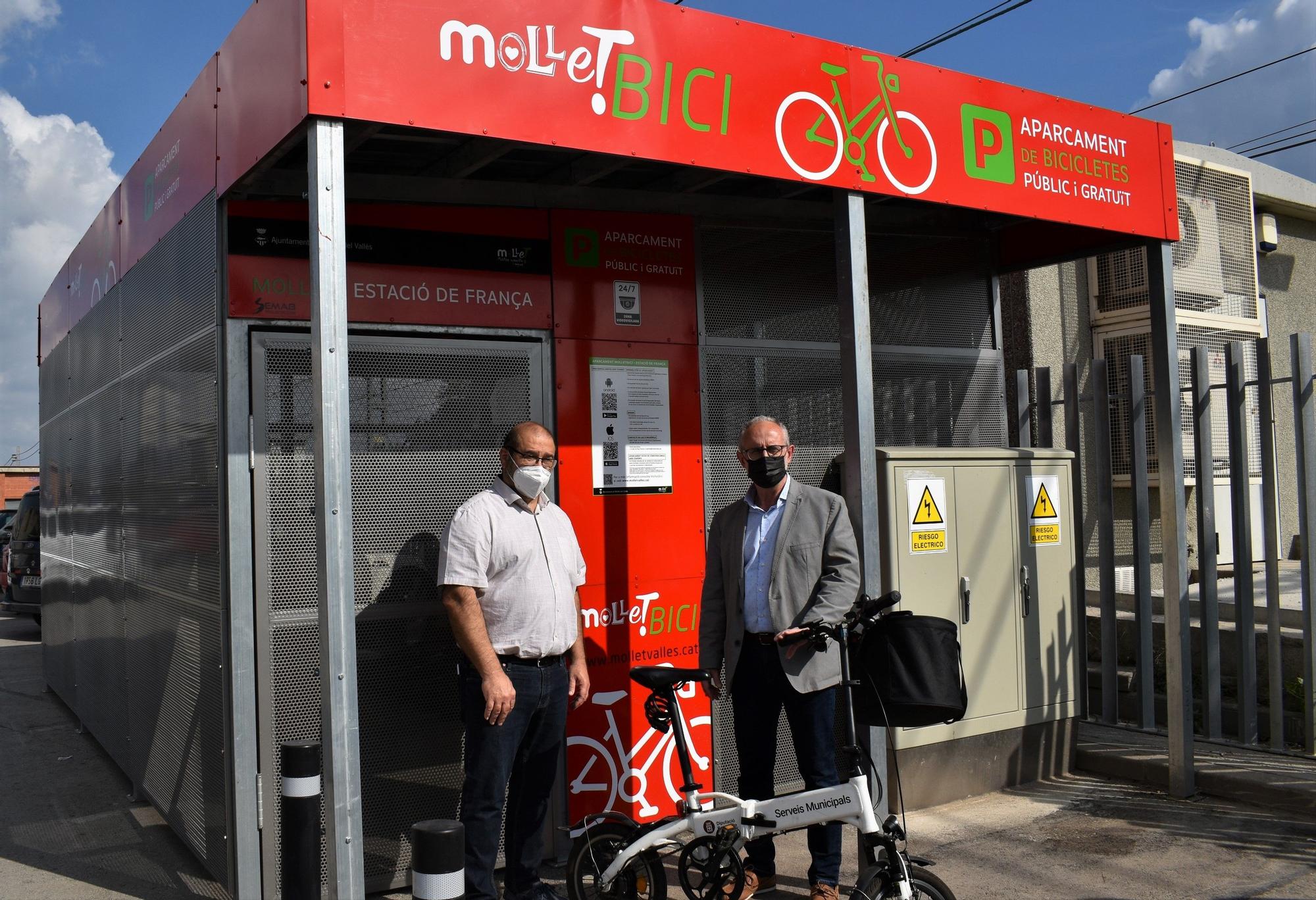 El nuevo aparcamiento para bicicletas de Mollet del Vallès.