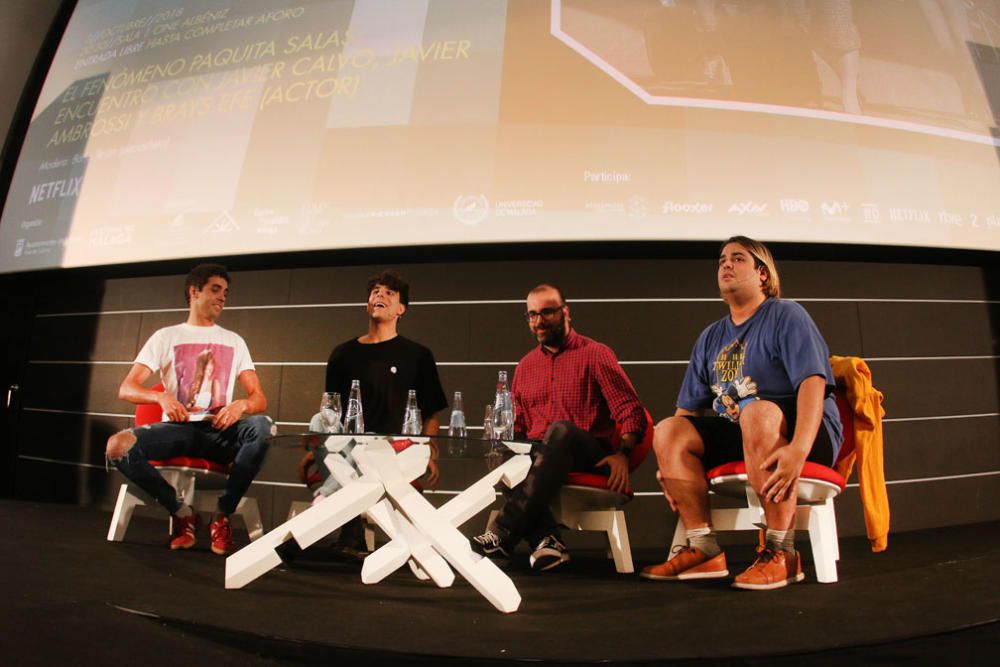 Los actores, guionistas y directores Javier Calvo y Javier Ambrossi, y actor Brays Efe han abierto con un encuentro en el cine Albéniz la presente edición del festival malagueño dedicado a la tv