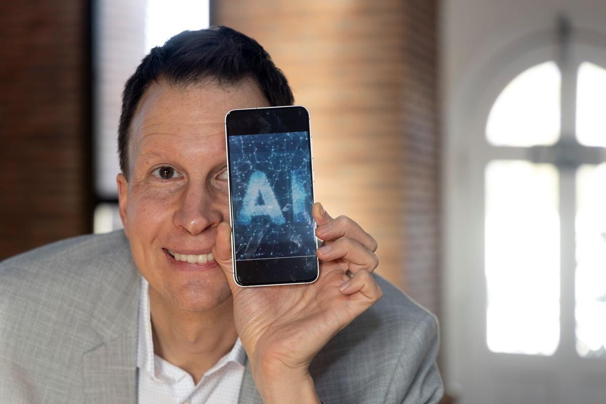 El experto finlandés en inteligencia artificial, momentos antes de la entrevista.