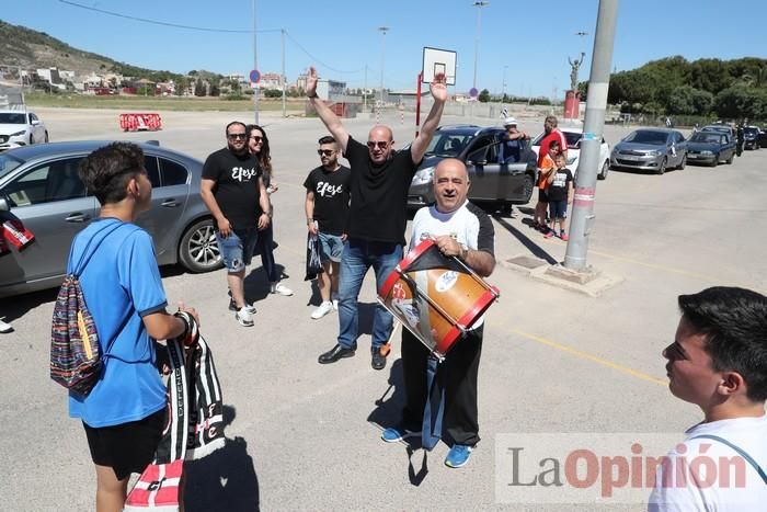 La 'caravana por la remontada' del Fútbol Club Cartagena se pone en marcha