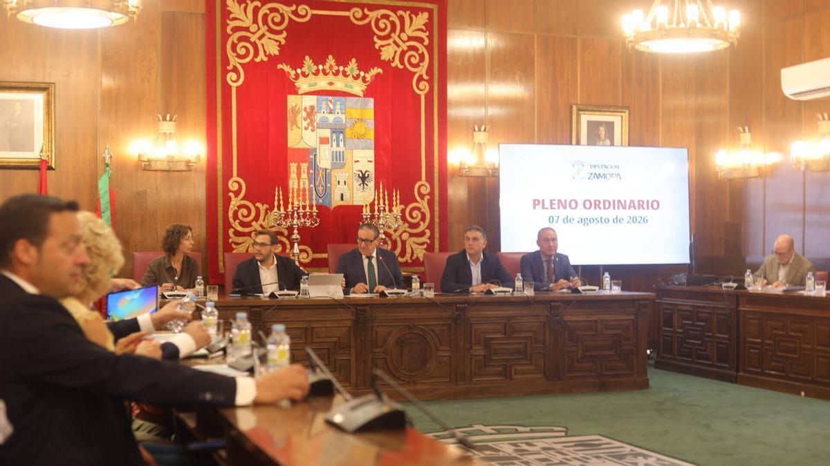 Pleno ordinario de la Diputación de Zamora.