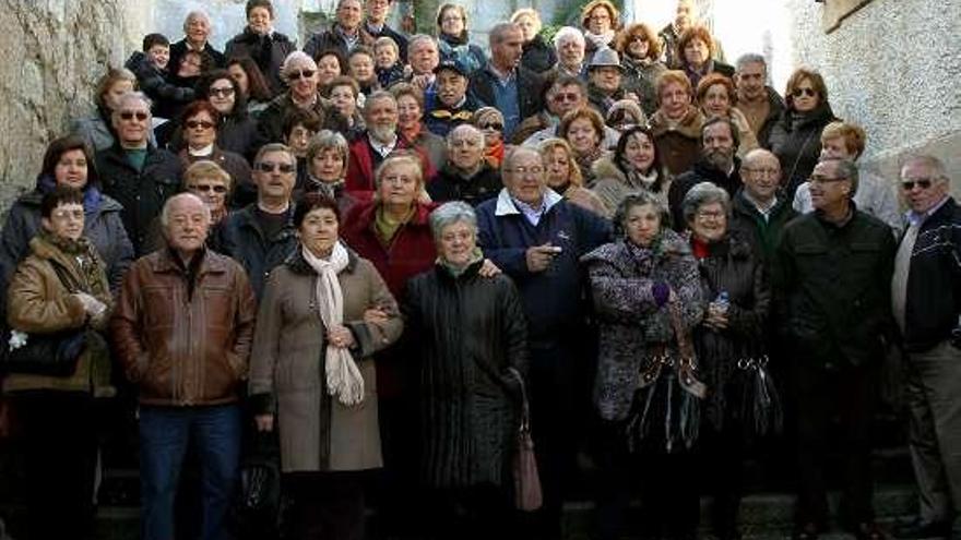 Socios de A Cañota na Memoria, en una excursión anterior. //FdV