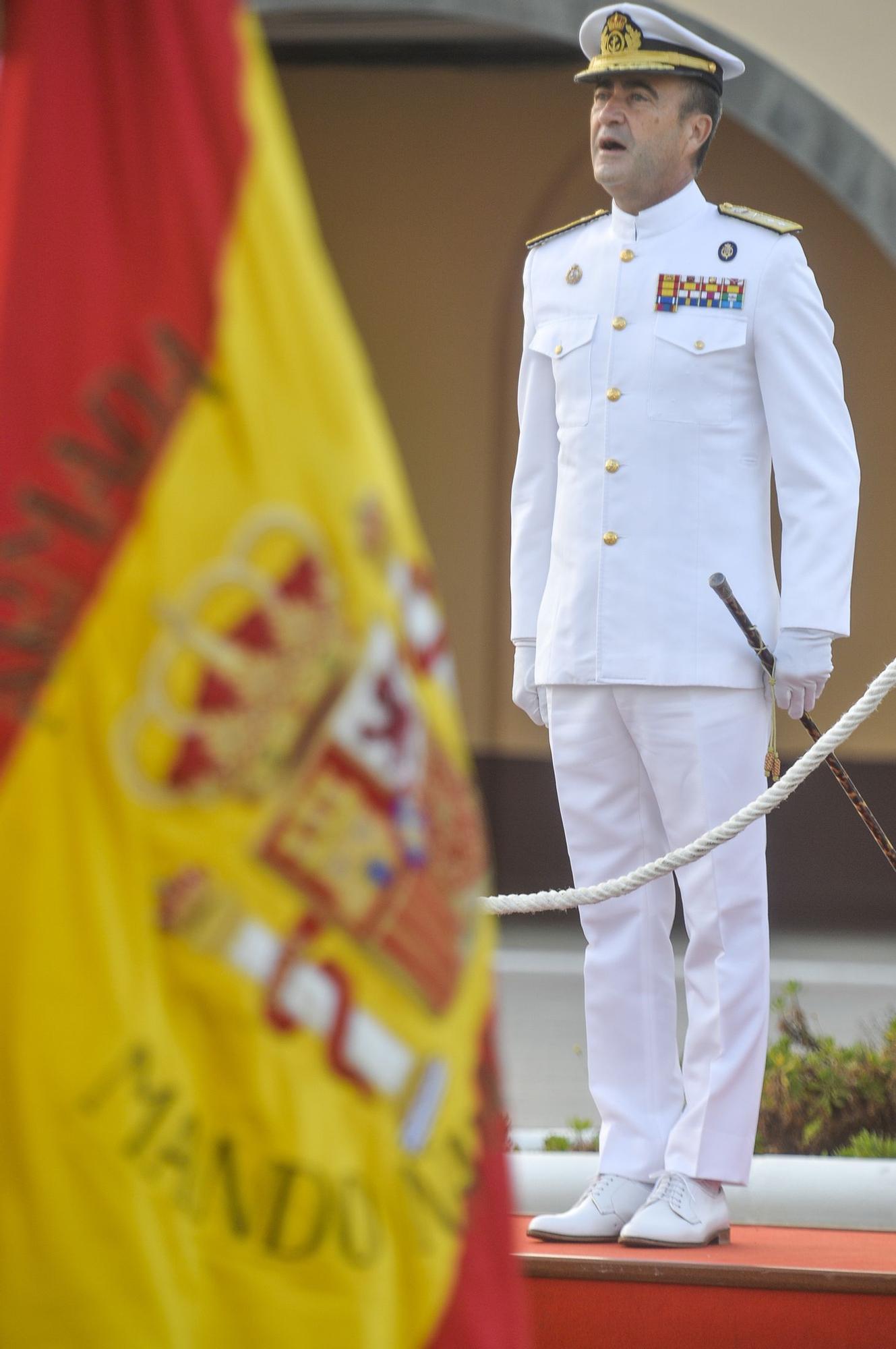 Primera visita del almirante de Acción Marítima al Arsenal de Las Palmas