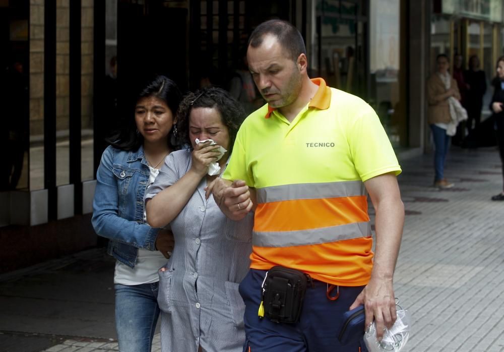 Una mujer fallece al incendiarse su piso en el edificio de Salesas, en Oviedo