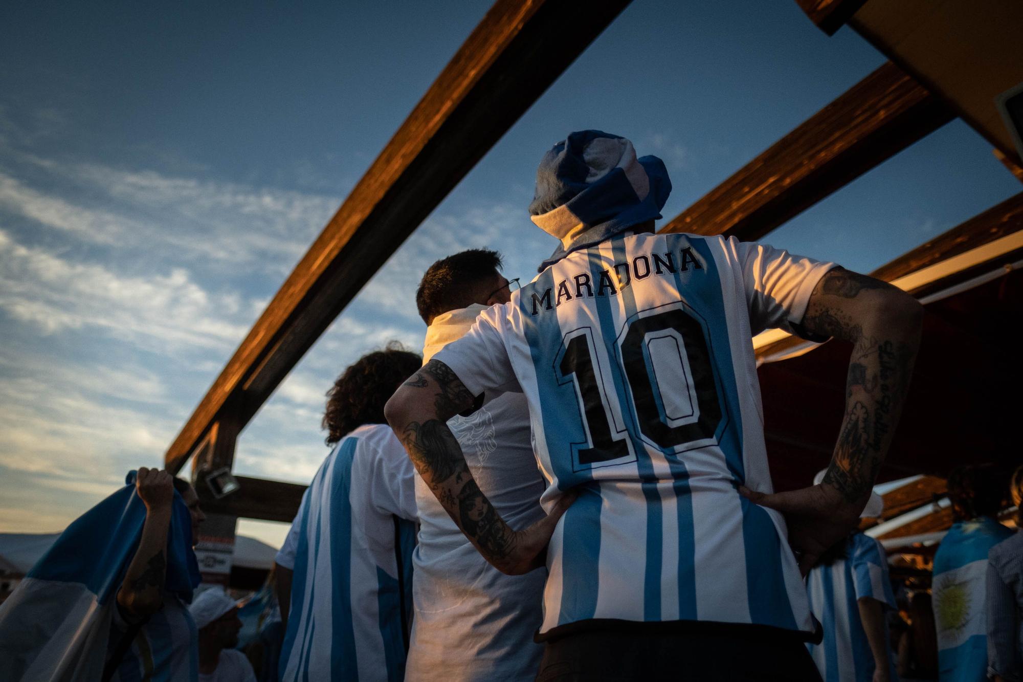 Celebración del Mundial de los argentinos afincados en Tenerife