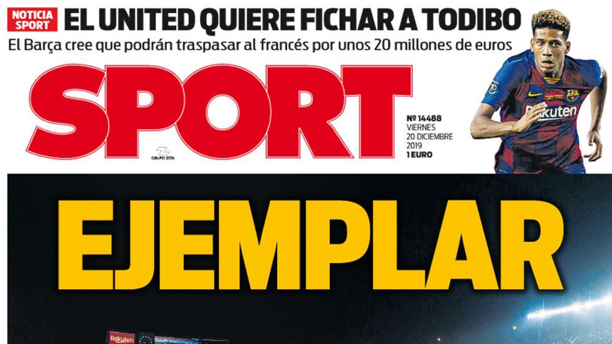 La portada de hoy