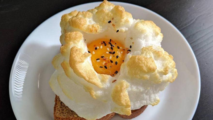 Los famosos &#039;cloud eggs&#039; o huevos &#039;nube&#039;