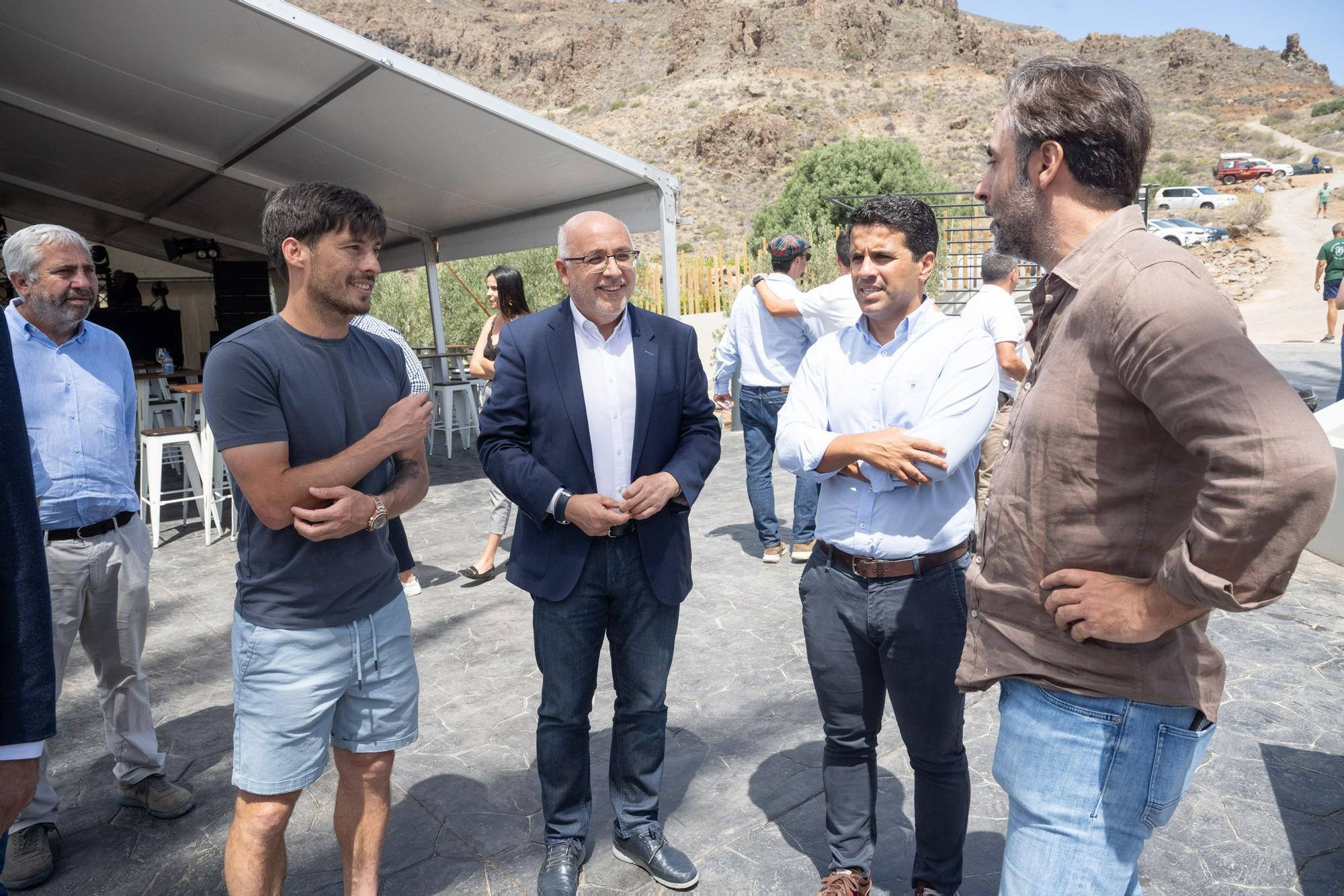 David Silva inaugura su nueva bodega en el barranco de Tirajana